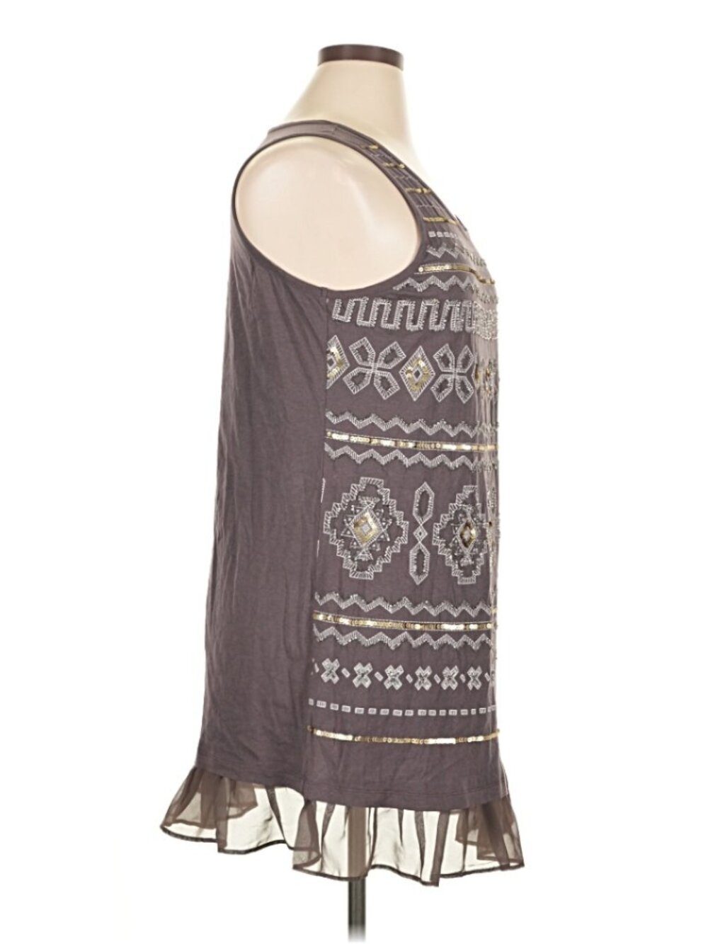 LOGO Lavish Line Sequin Tunic Dress – Size XL – Aztec Graphic - Picture 5 of 7